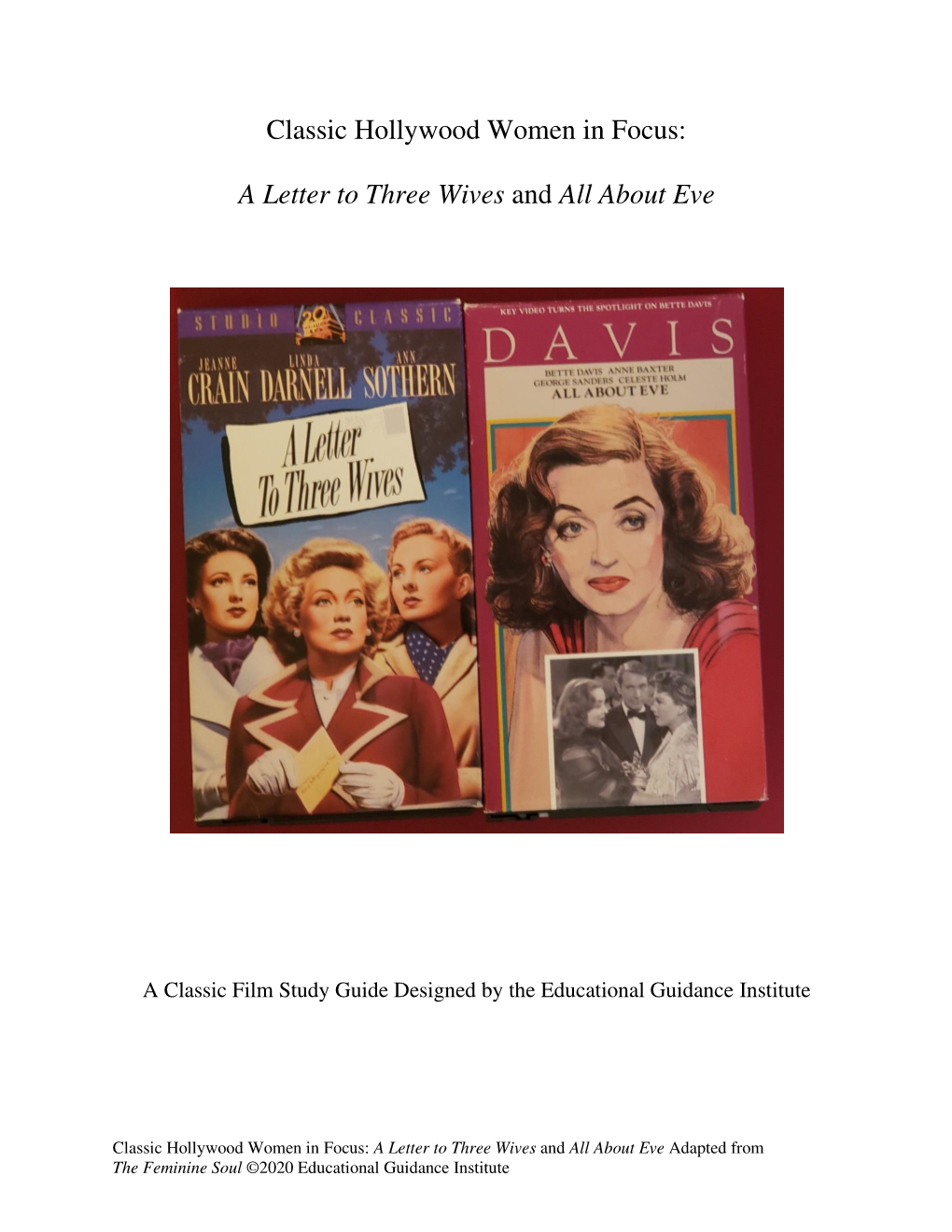 A Letter to Three Wives and All About Eve