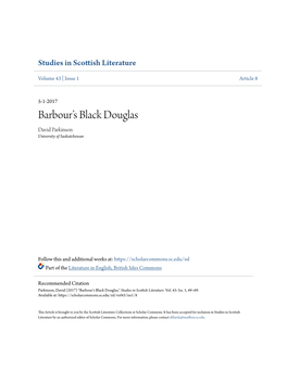 Barbour's Black Douglas