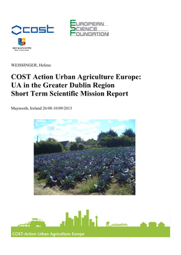 UA in the Greater Dublin Region Short Term Scientific Mission Report