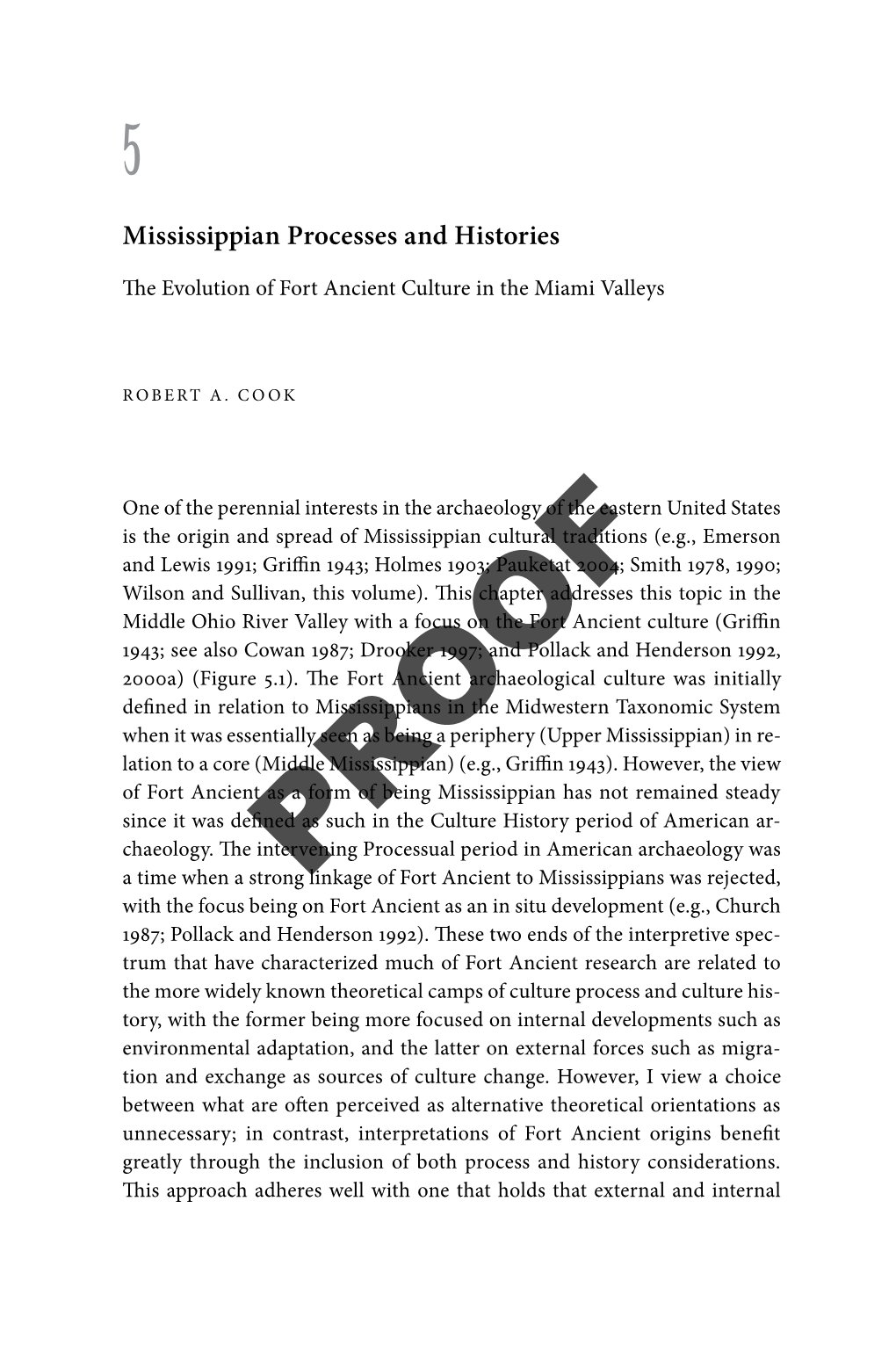 Mississippian Processes and Histories