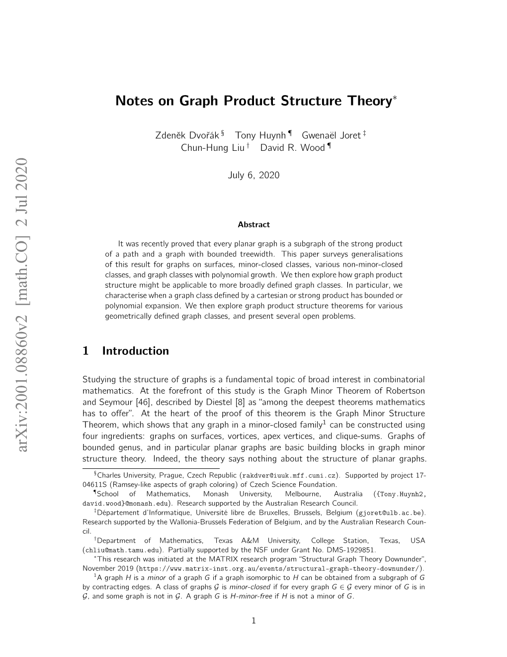 Notes on Graph Product Structure Theory