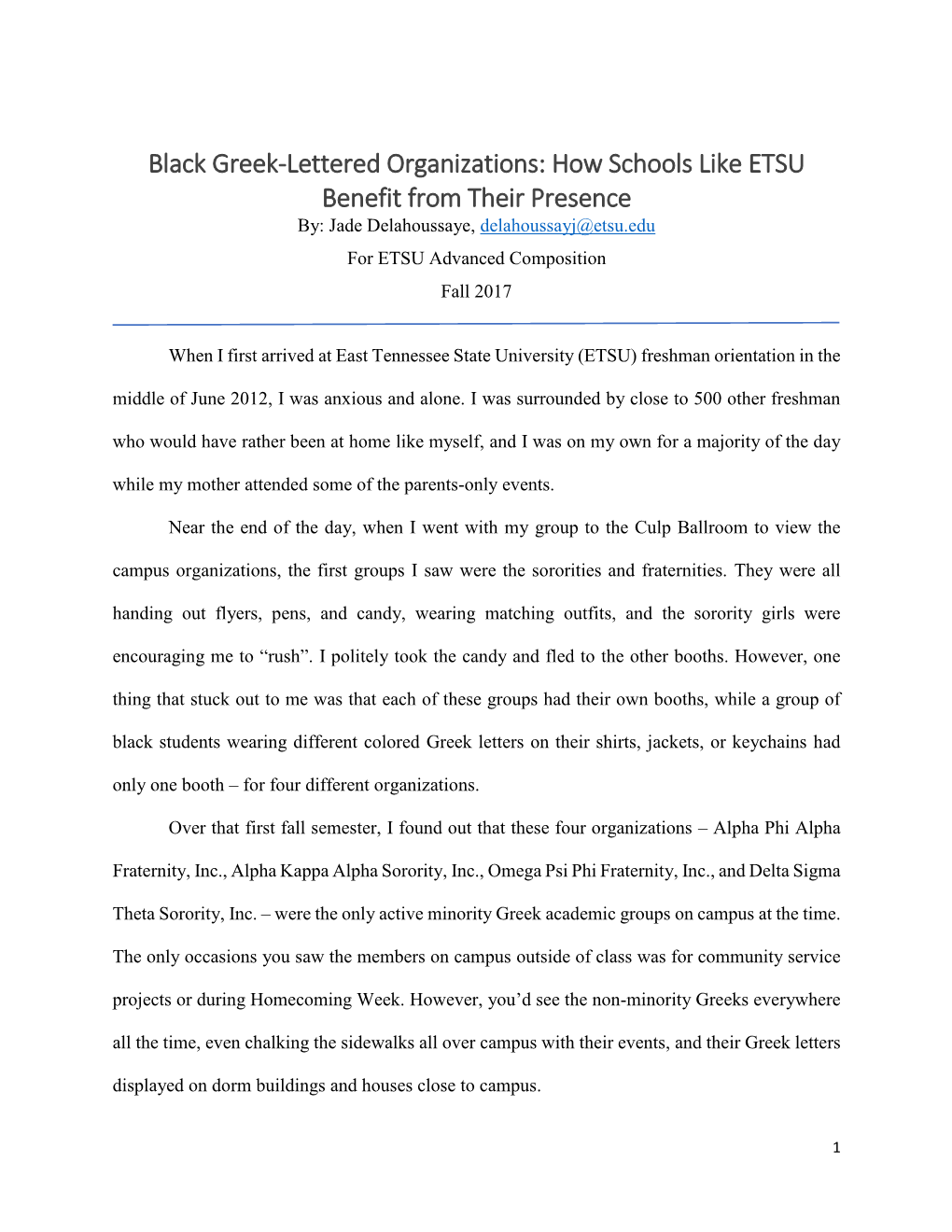 Black Greek-Lettered Organizations: How Schools Like ETSU Benefit