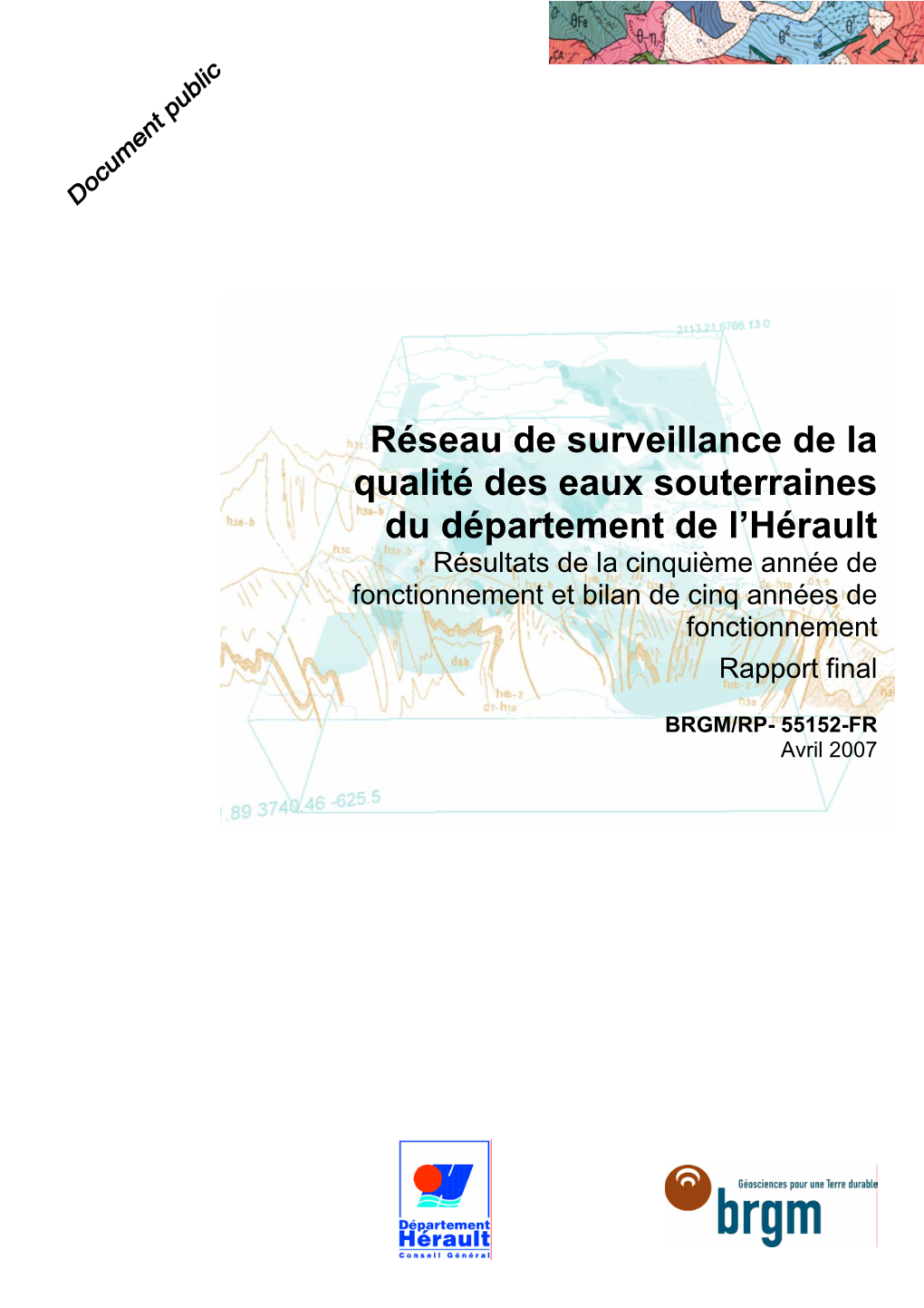 Réseau De Surveillance De La Qualité Des Eaux Souterraines Du