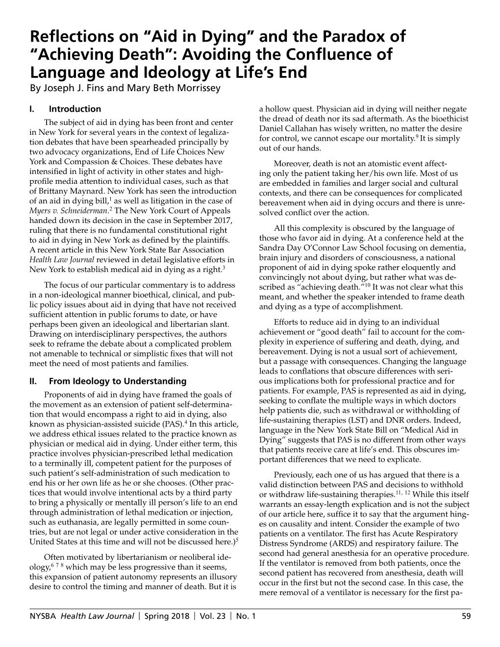 Reflections on “Aid in Dying” and the Paradox of “Achieving Death”: Avoiding the Confluence of Language and Ideology at Life’S End by Joseph J