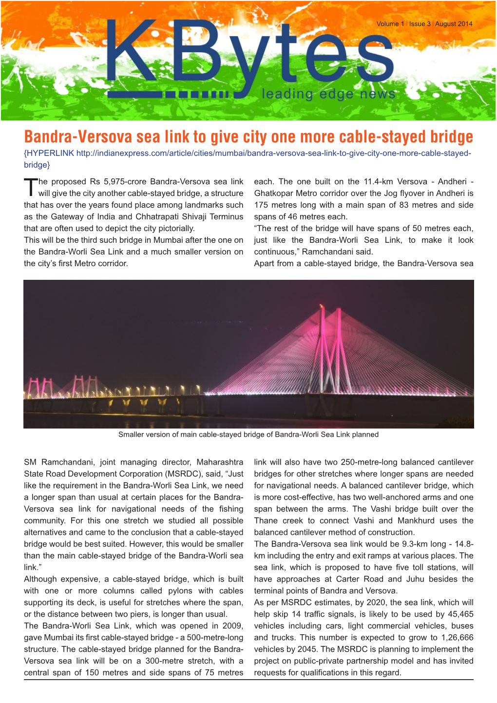 Bandra-Versova Sea Link to Give City One More Cable-Stayed Bridge