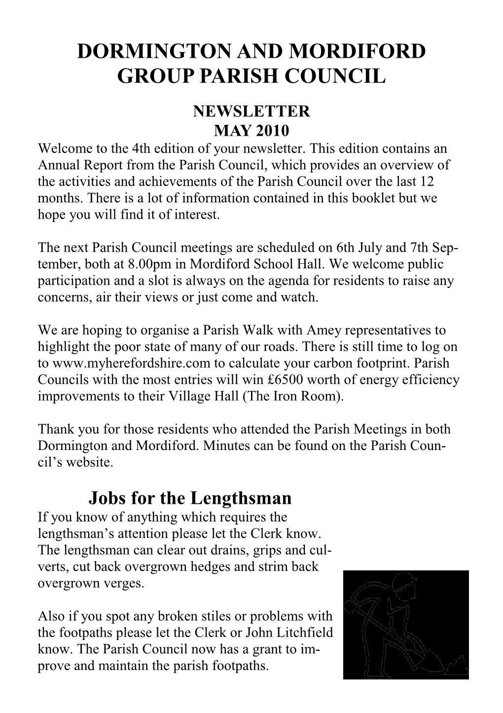 Parish Council Newsletter June 2010