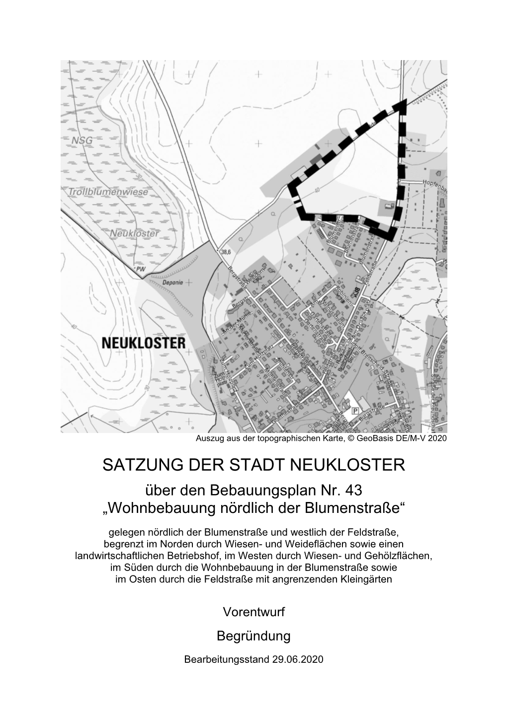 Satzung Der Stadt Neukloster