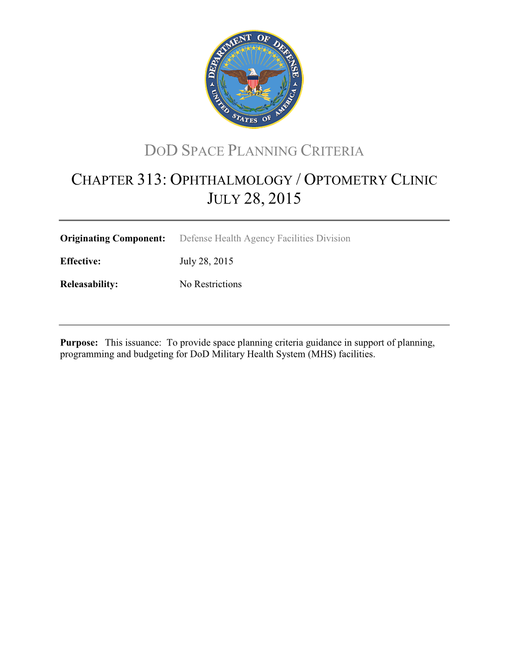Ophthalmology / Optometry Clinic July 28, 2015