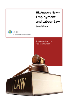 HR Answers Now – Employment and Labour Law 2Nd Edition