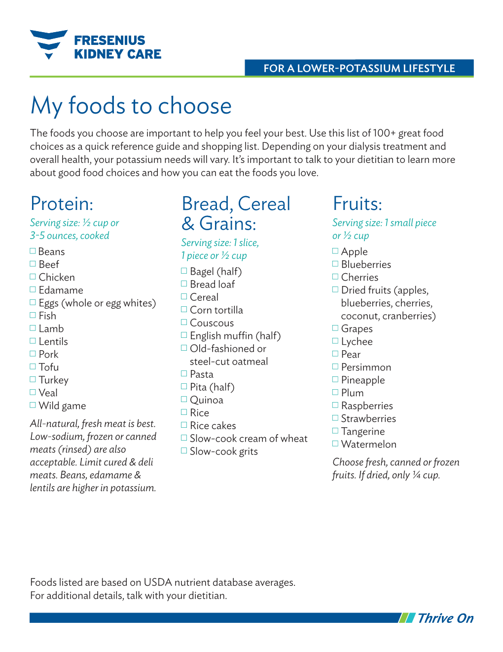 My Foods To Choose The Foods You Choose Are Important To Help You Feel ...