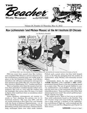 Roy Lichtenstein (And Mickey Mouse) at the Art Institute of Chicago