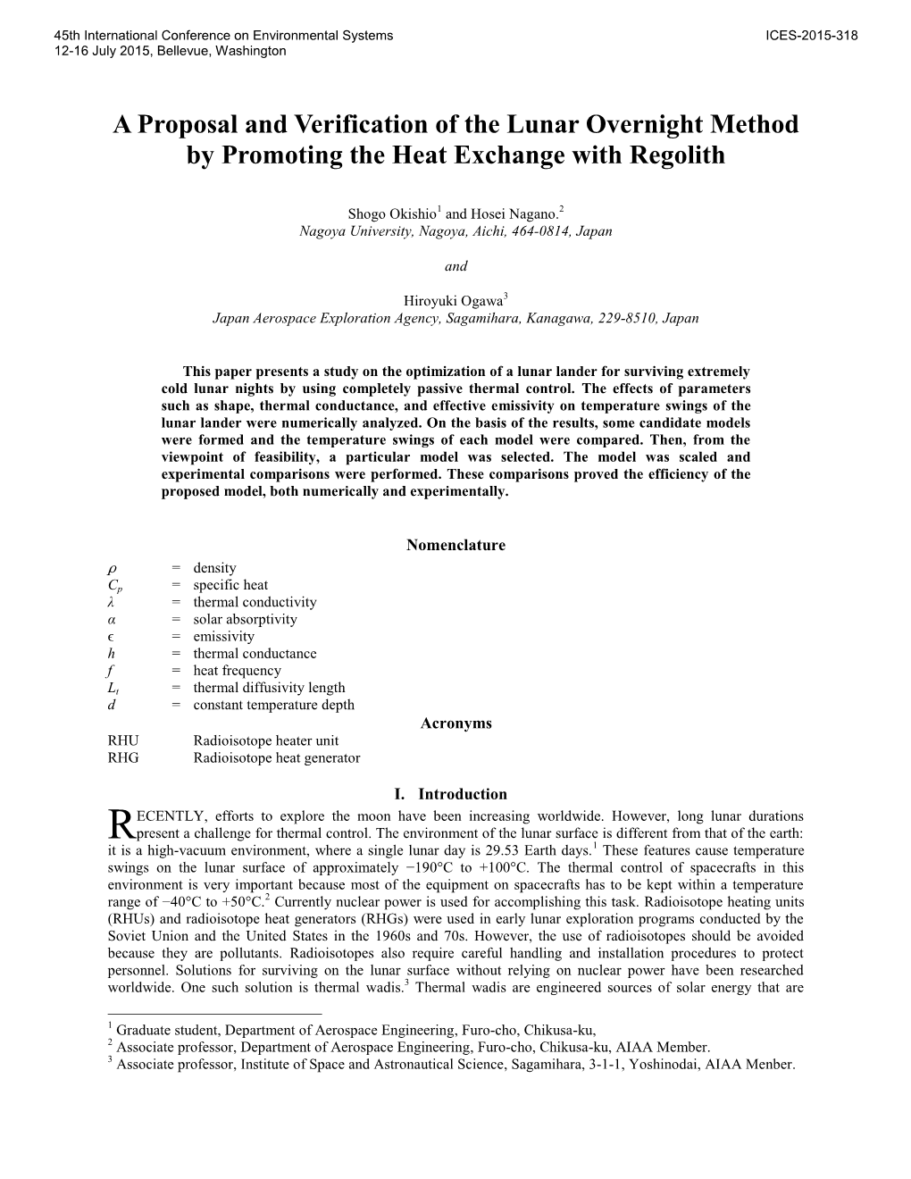 A Proposal and Verification of the Lunar Overnight Method by Promoting the Heat Exchange with Regolith