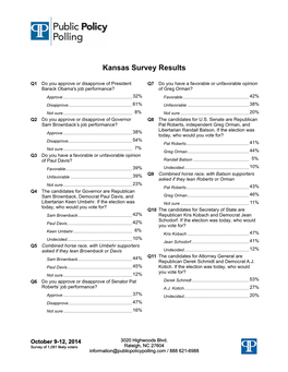 Kansas Survey Results
