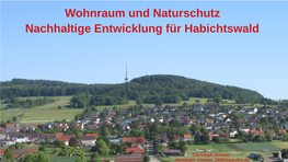 Wohnraum Und Naturschutz Nachhaltige Entwicklung Für Habichtswald