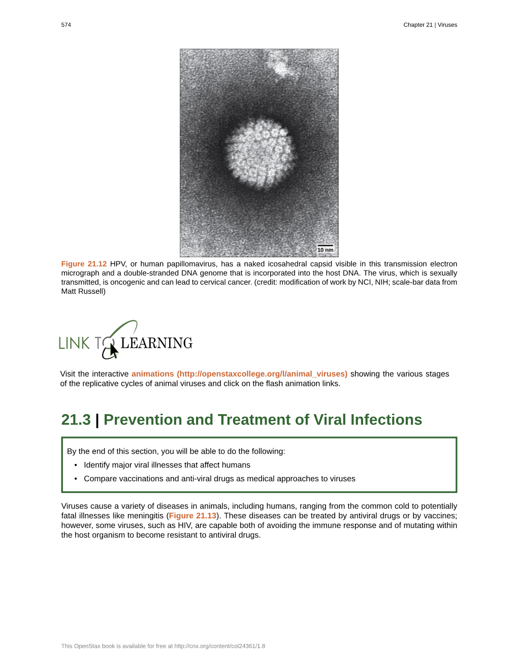 Prevention and Treatment of Viral Infections