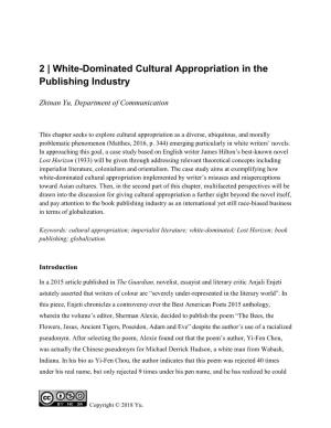 2 | White-Dominated Cultural Appropriation in the Publishing Industry