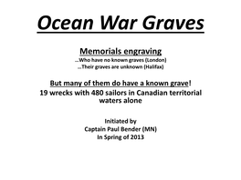 Ocean War Graves