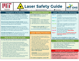 Laser Safety Guide