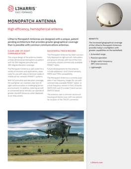 Monopatch Antenna