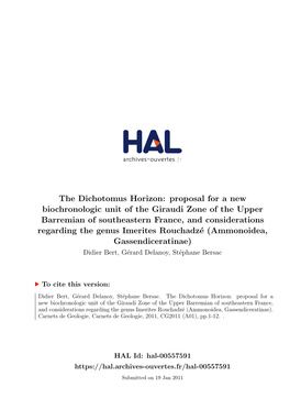 The Dichotomus Horizon: Proposal for a New