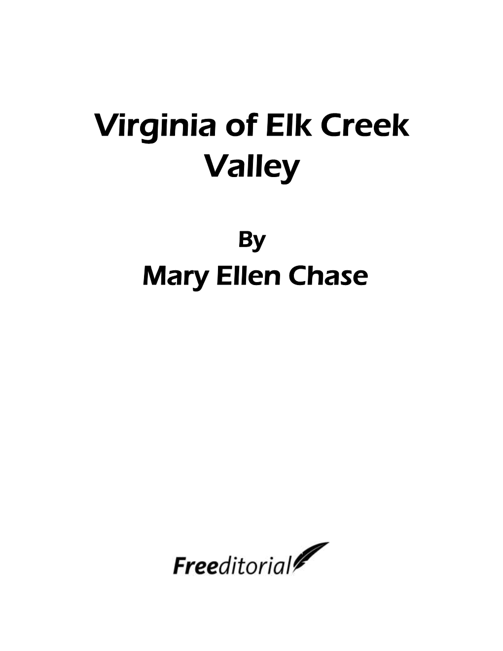 Virginia of Elk Creek Valley