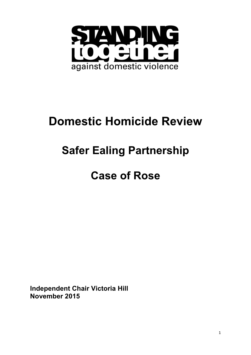 Domestic Homicide Review