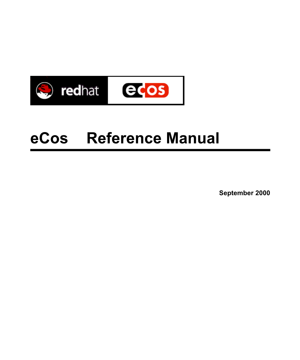 Ecos Reference Manual