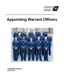 Appointing Warrant Officers, Comdtinst M1420.1