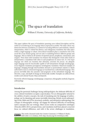 The Space of Translation