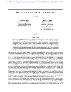 The Dynamics of Stem and Crown Groups