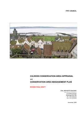 Culross Conservation Area Appraisal and Management Plan