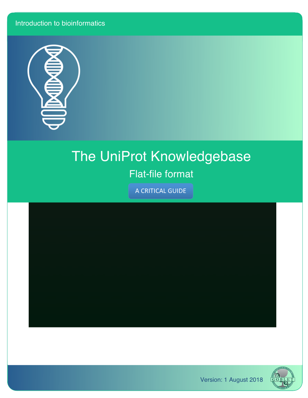 The Uniprot Knowledgebase the Uniprot Knowledgebase Uniprotkb Flat-File Format