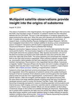 Multipoint Satellite Observations Provide Insight Into the Origins of Substorms