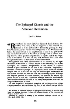 The Episcopal Church and the American Revolution