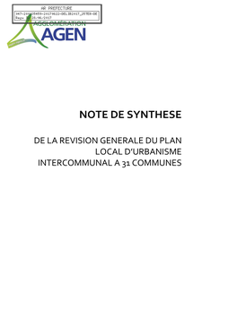 Note De Synthese