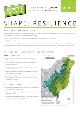Shape: Resilience