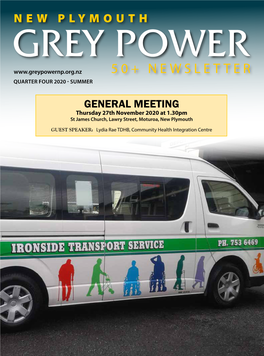 Grey Power New Plymouth Issue 4 2020 Summer