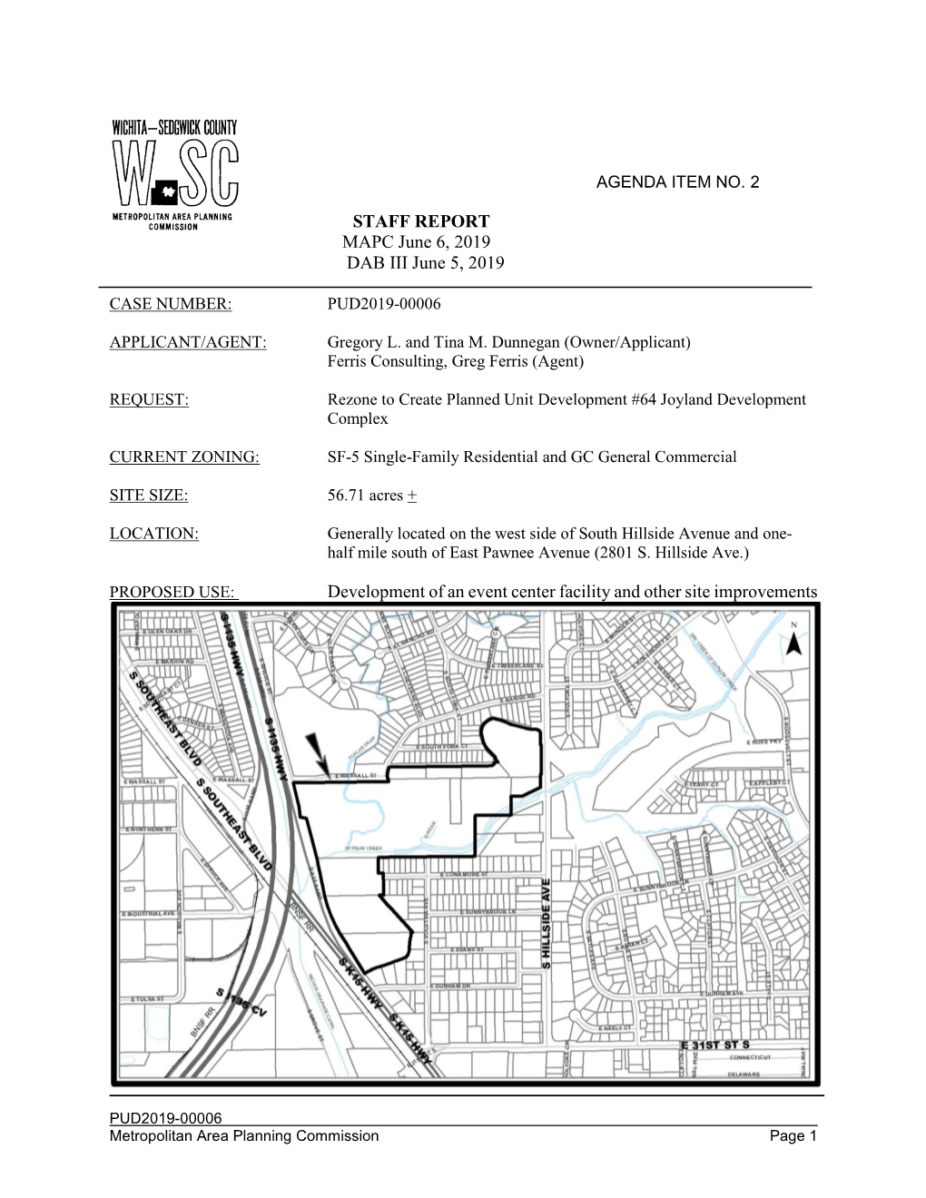 STAFF REPORT MAPC June 6, 2019 DAB III June 5, 2019 Development