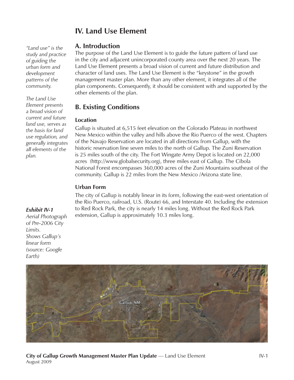 IV. Land Use Element