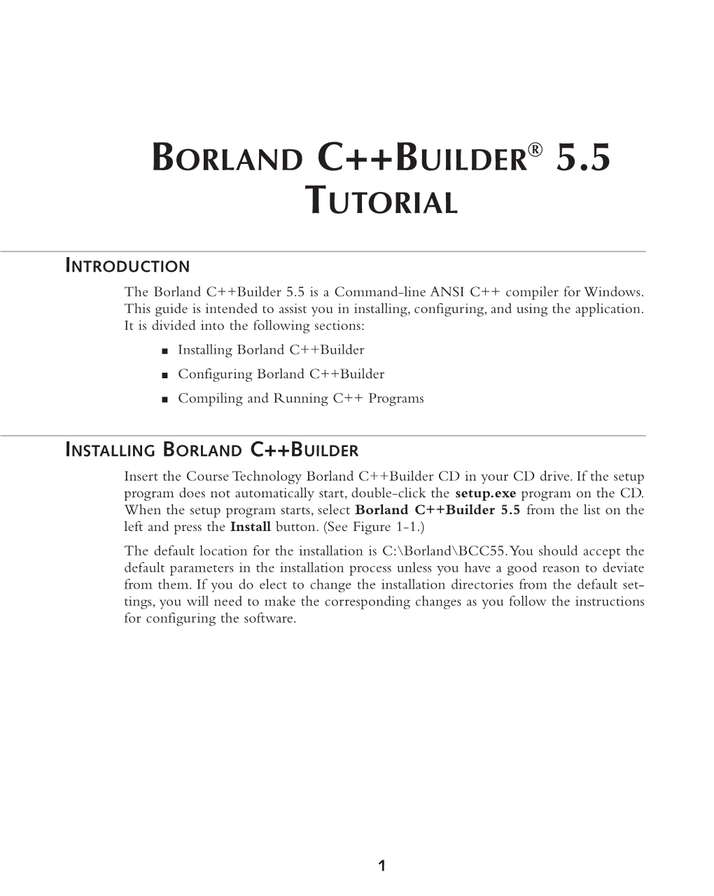 Borland C++Builder Tutorial