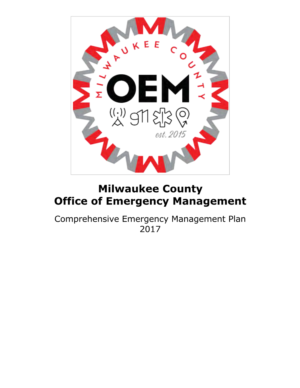 Milwaukee County Emergency Management Plan (2017)