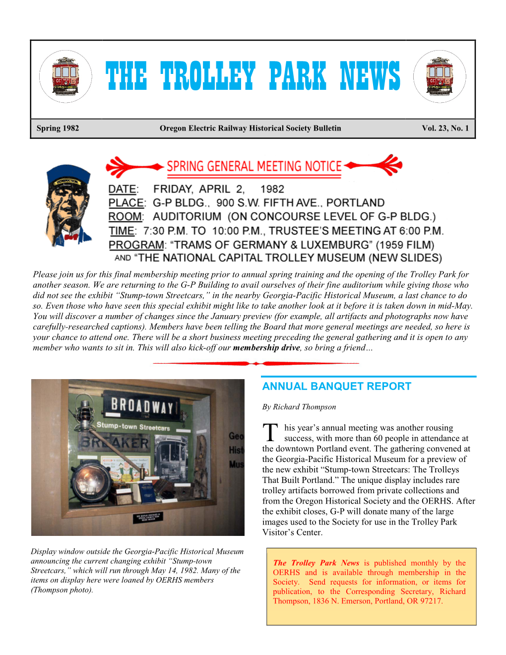 The Trolley Park News