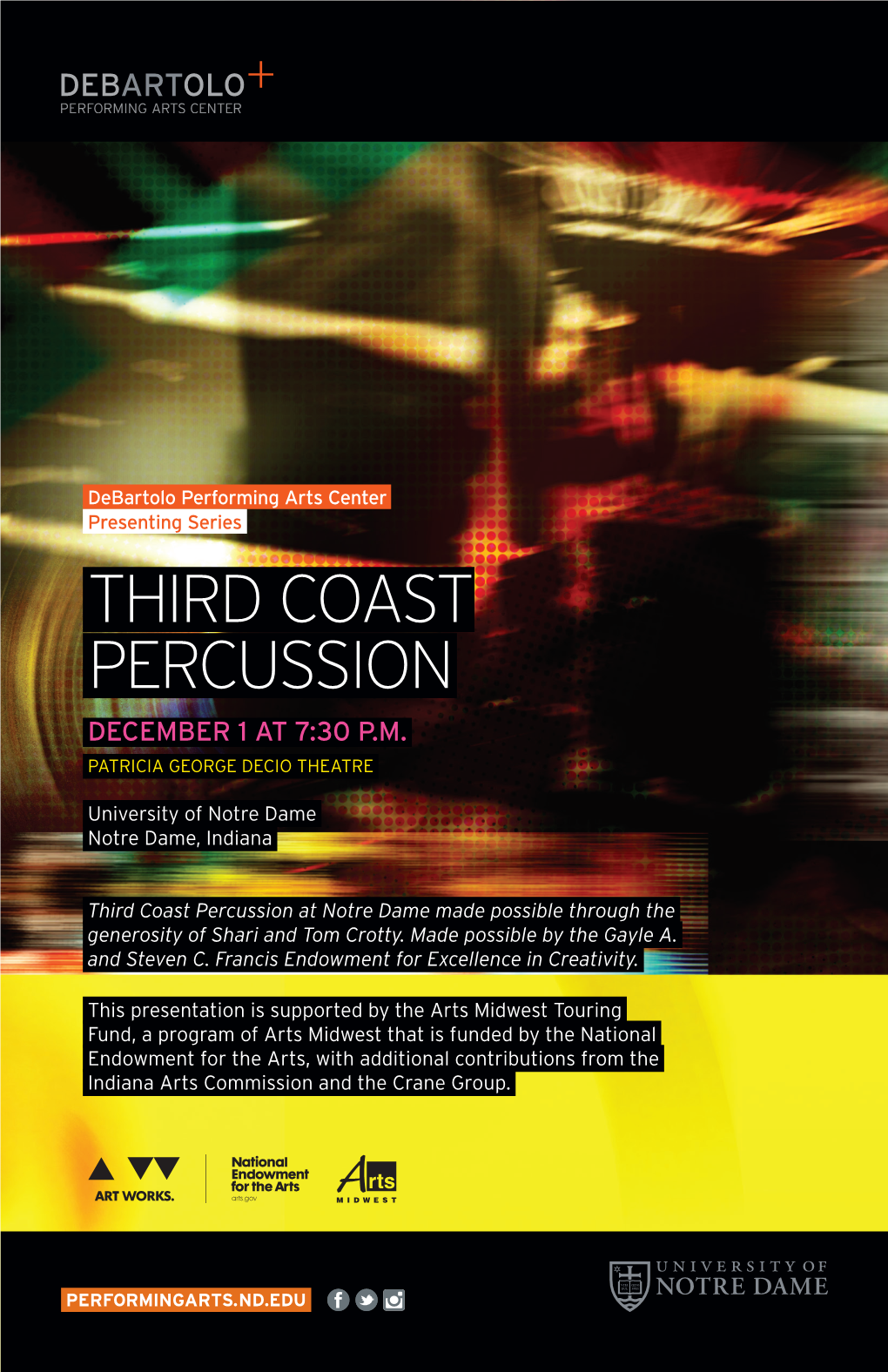 Third Coast Percussion December 1 at 7:30 P.M