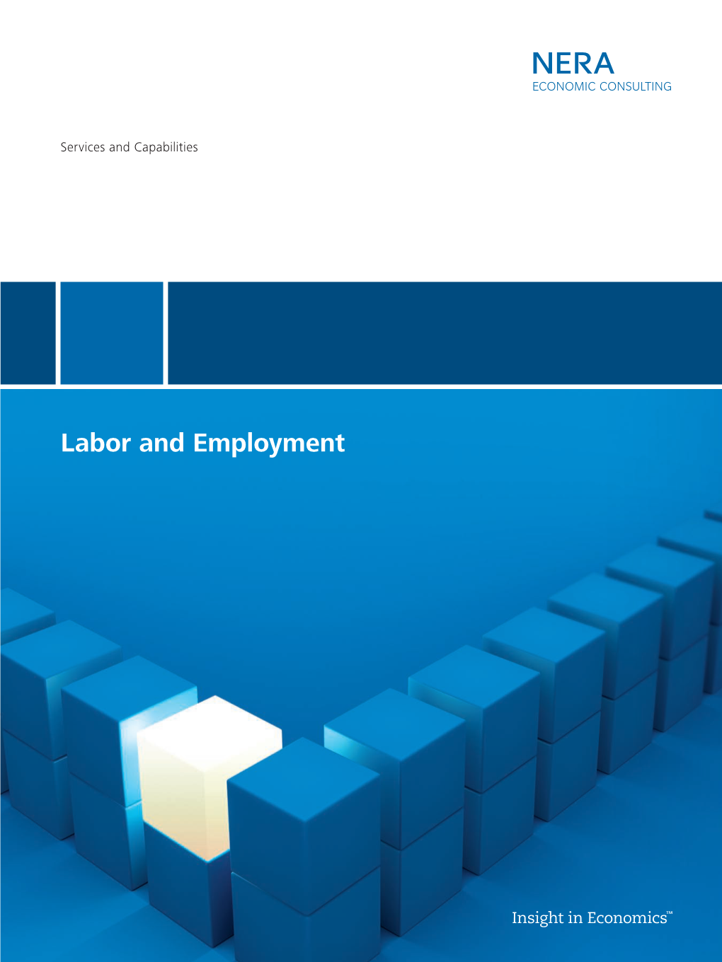 Labor and Employment Our Team of Experts Offers an Unmatched Combination of Economic Credentials, Industry Expertise, and Testifying Experience