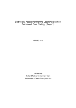 Biodiversity Assessment 2010(PDF)