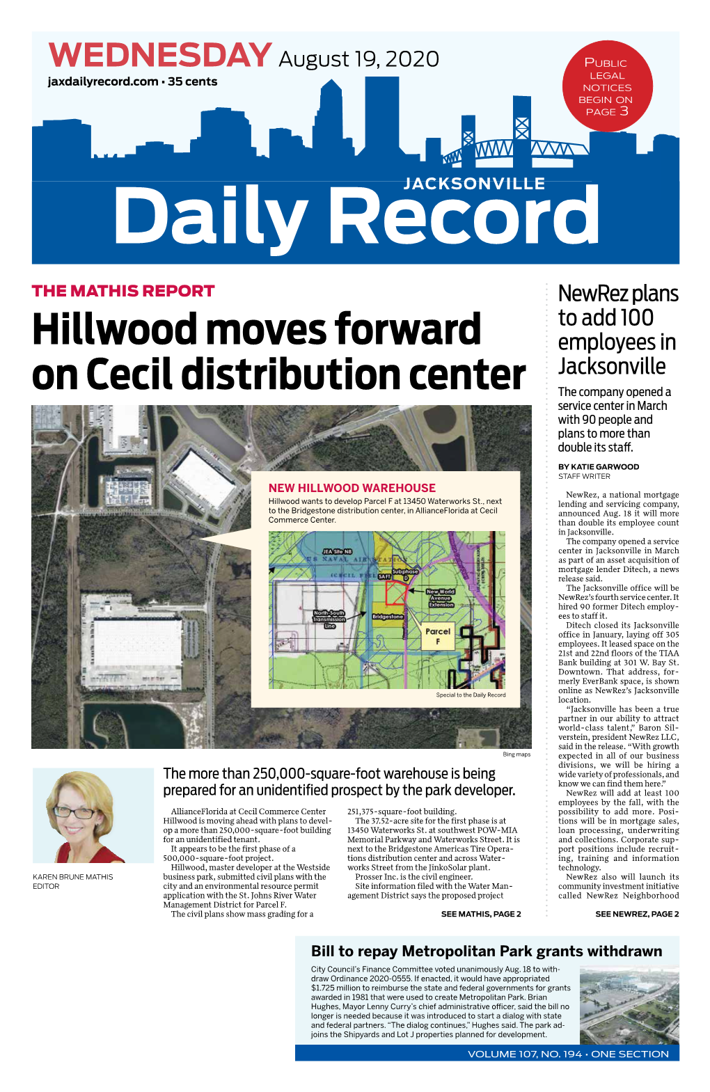 Hillwood Moves Forward on Cecil Distribution Center