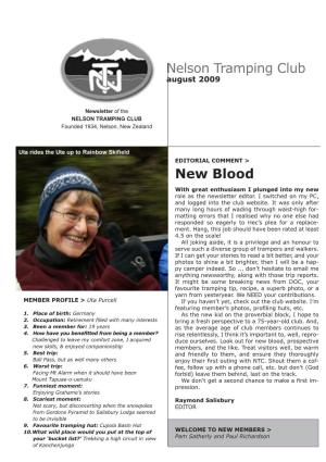 New Blood Nelson Tramping Club