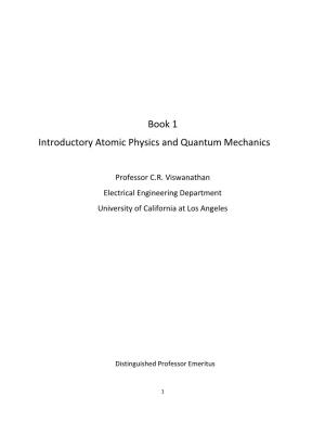 Book 1 Introductory Atomic Physics and Quantum Mechanics