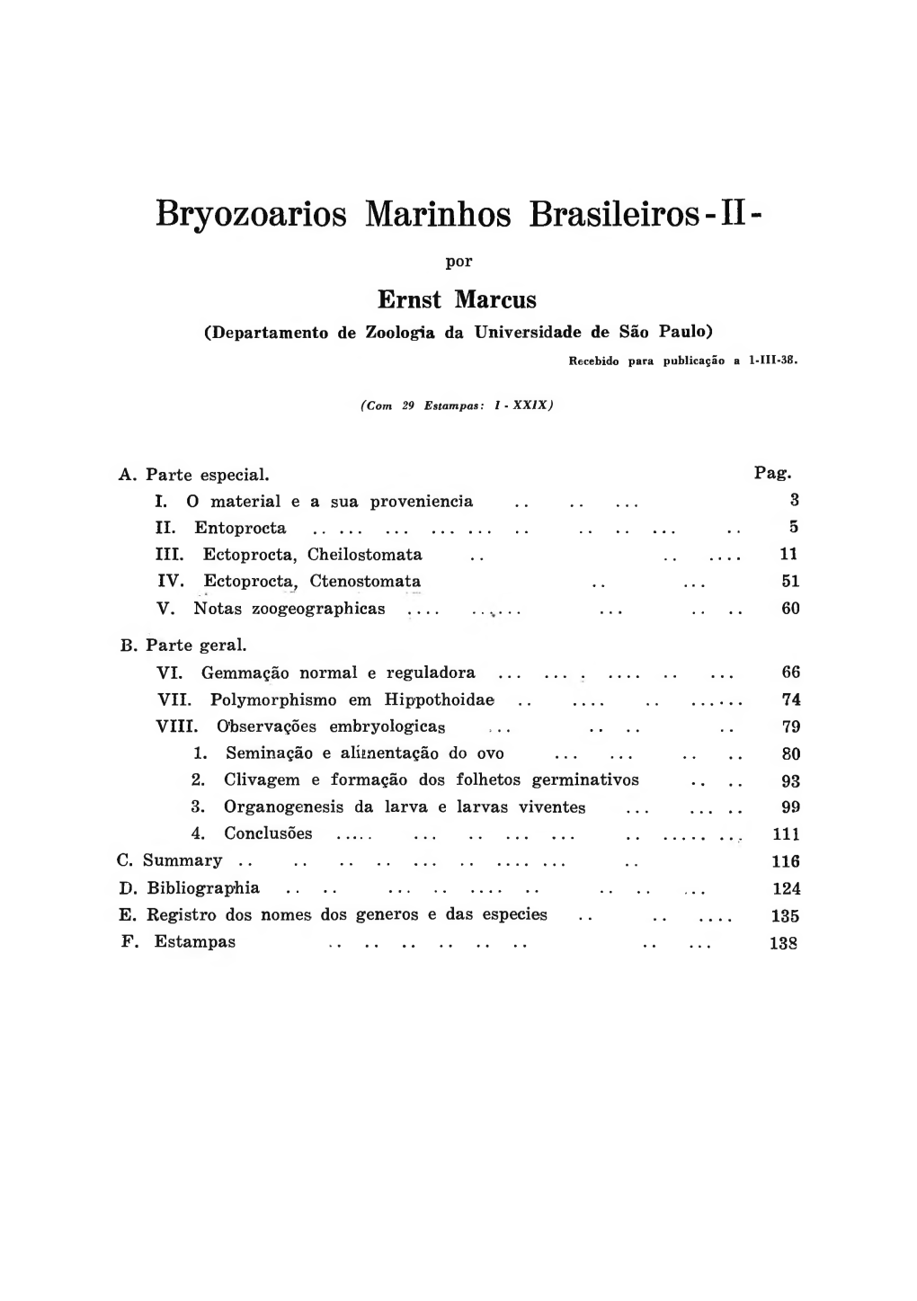 Bryozoarios Marinhos Brasileiros-II