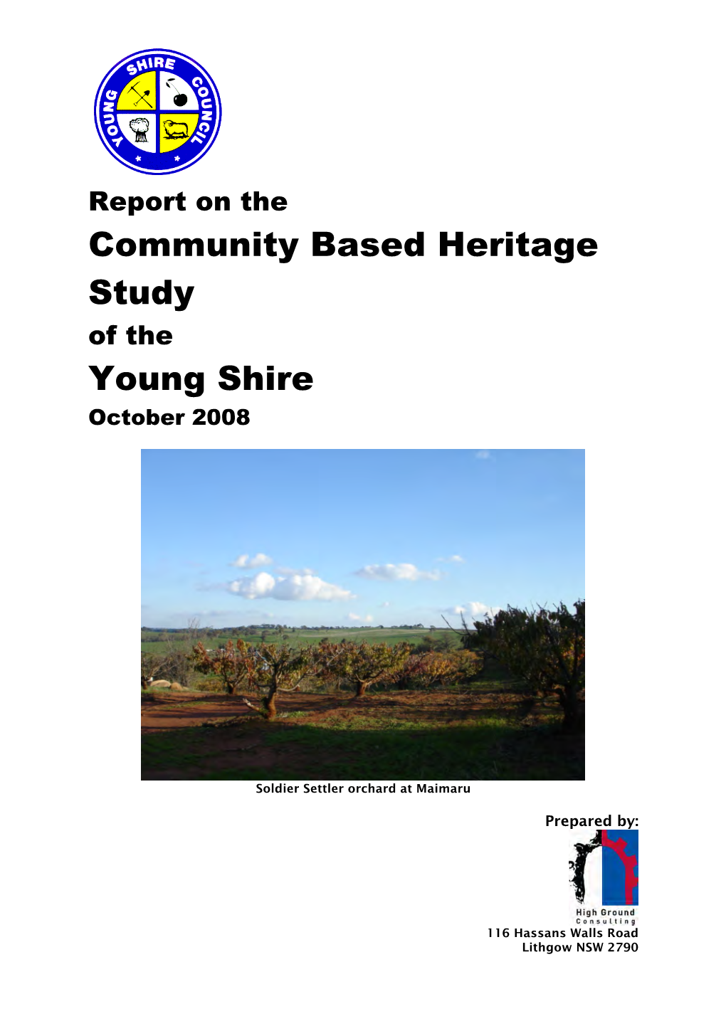 Community Based Heritage Study Young Shire